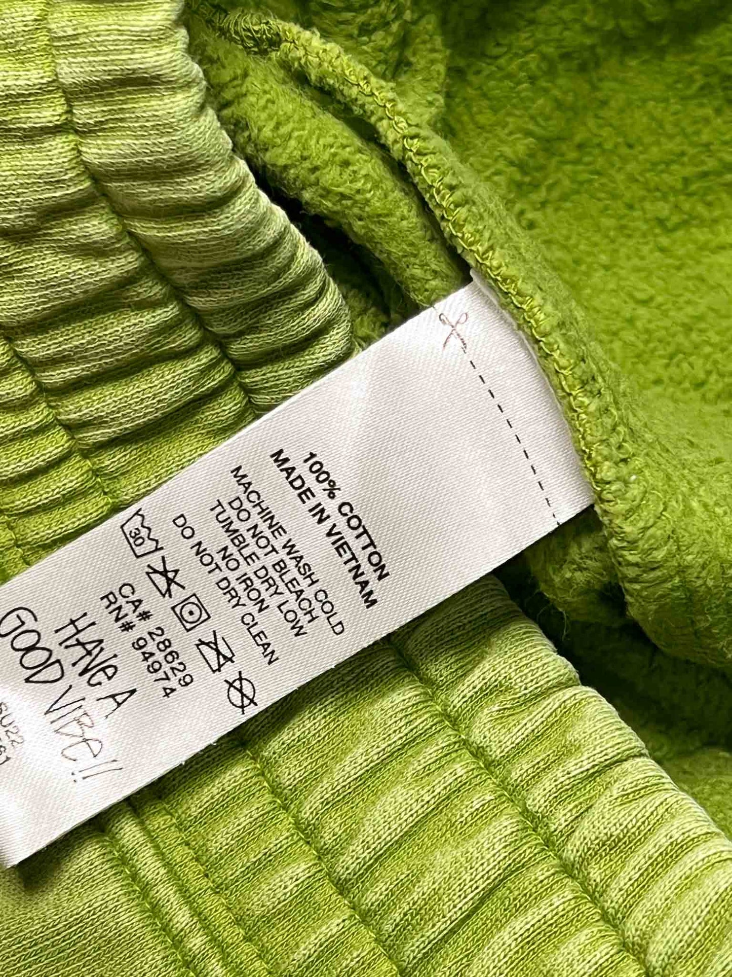 Size M | Stussy Green Dyed Designs Pants