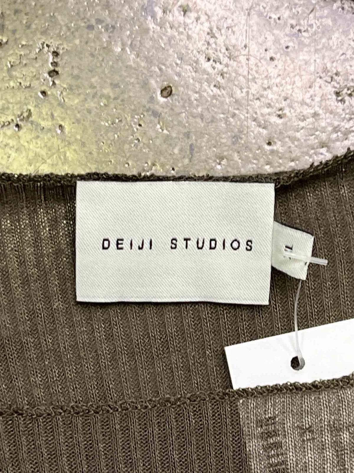 Size XL |  Deiji Studios Sheer Ribbed Viscose Blend Top