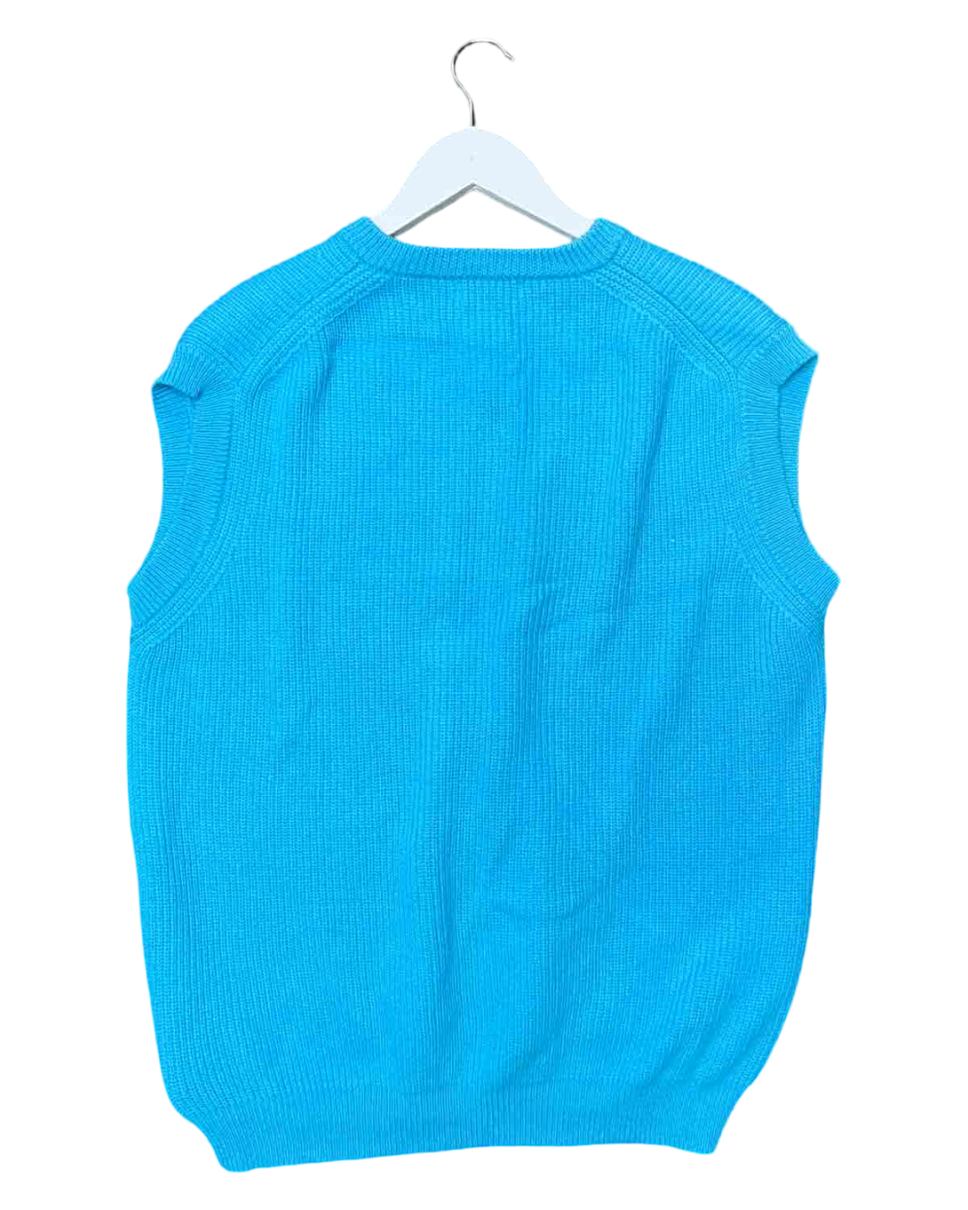 Size M | McIntyre Blue Wool Knit Vest