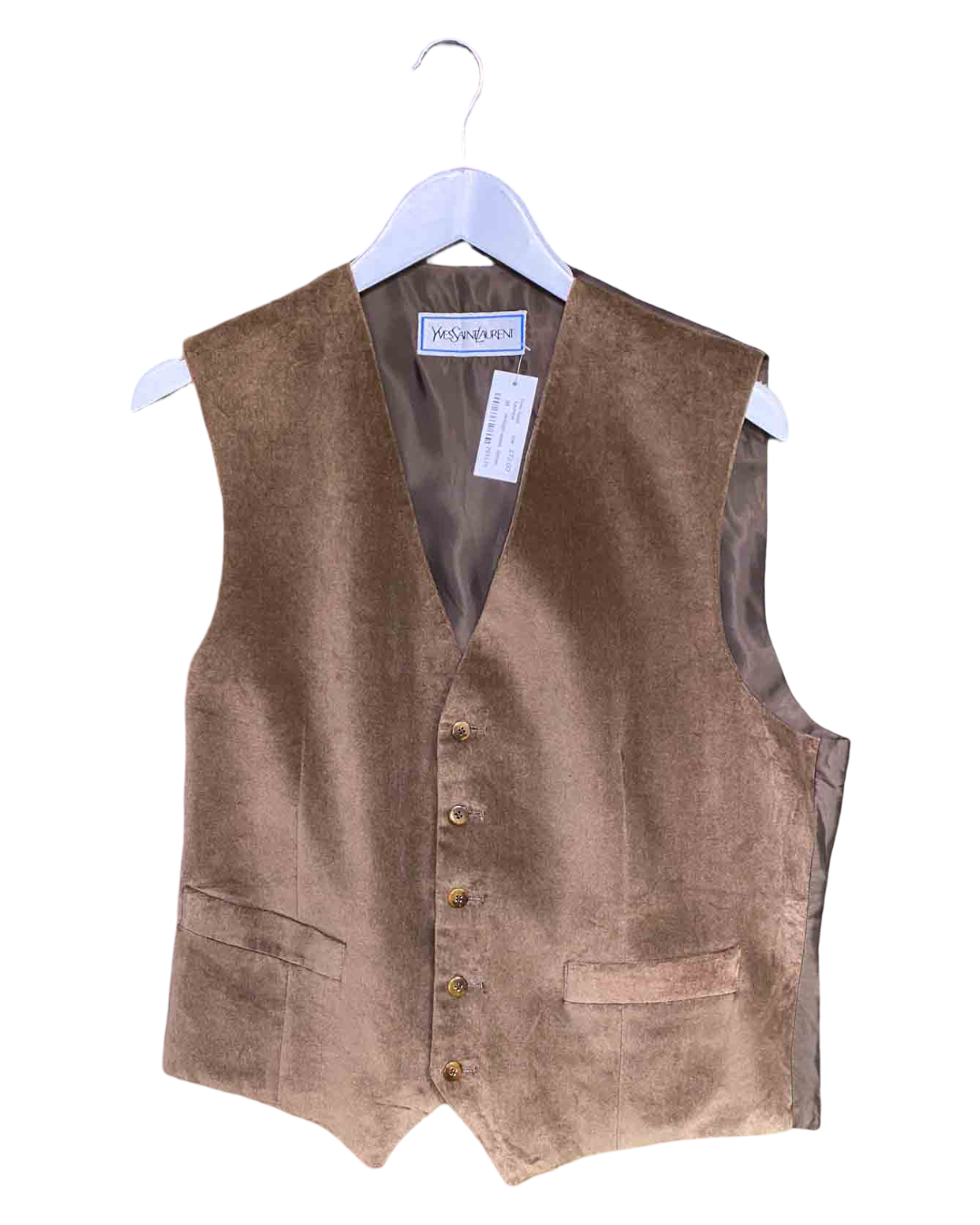 Size M | Yves Saint Laurent Brown Vintage Vest