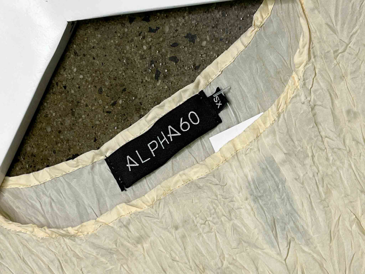 Size XS | Alpha60 Cream Textured Tank Top