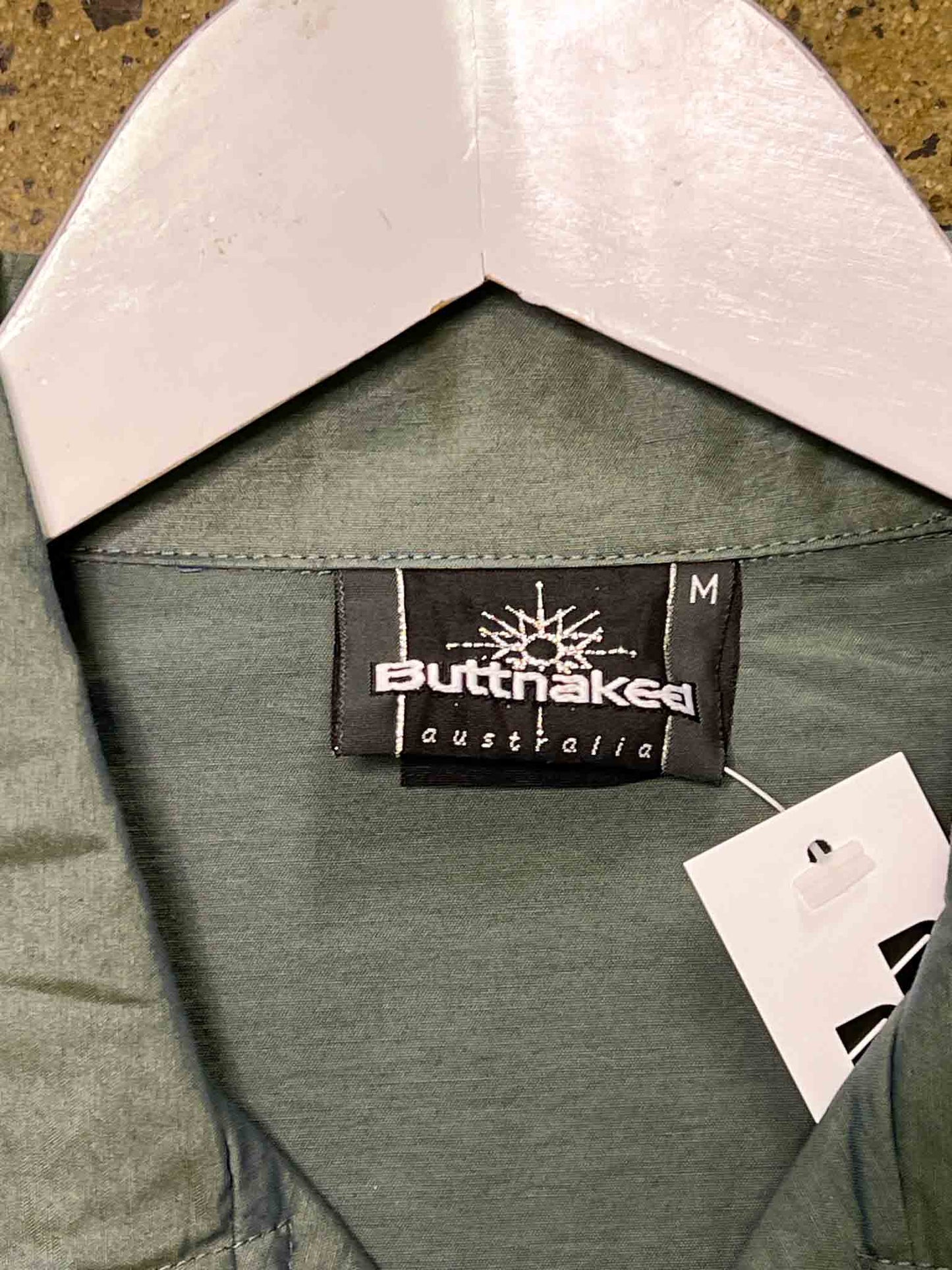 Size M | Buttnaked Olive Green Western Shirt