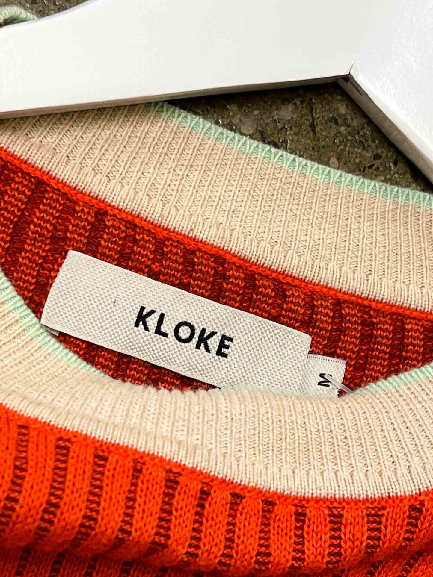 Size M | Kloke Orange Cotton Knit Jumper