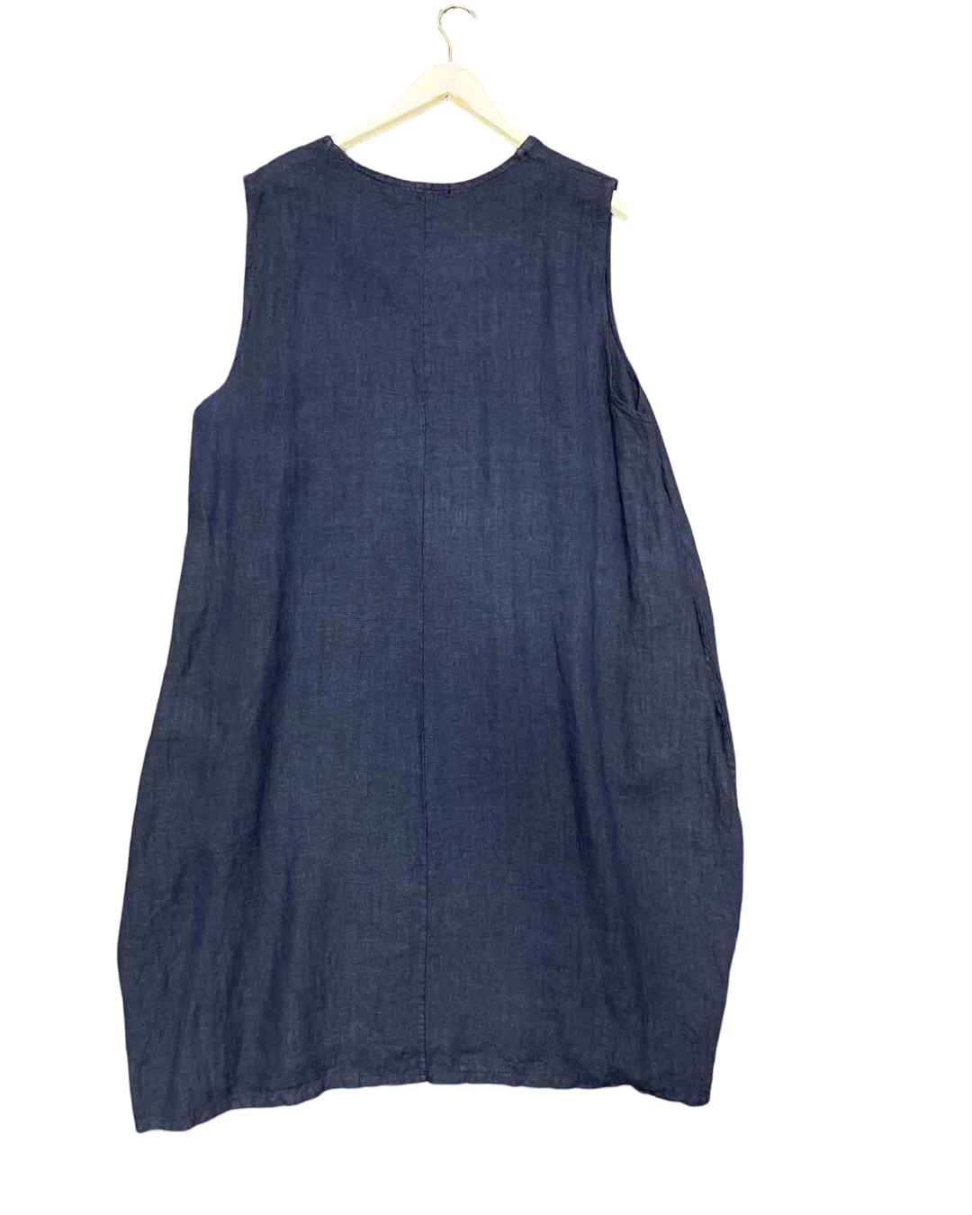 Size 12 | Made in Italy Navy Linen Dress