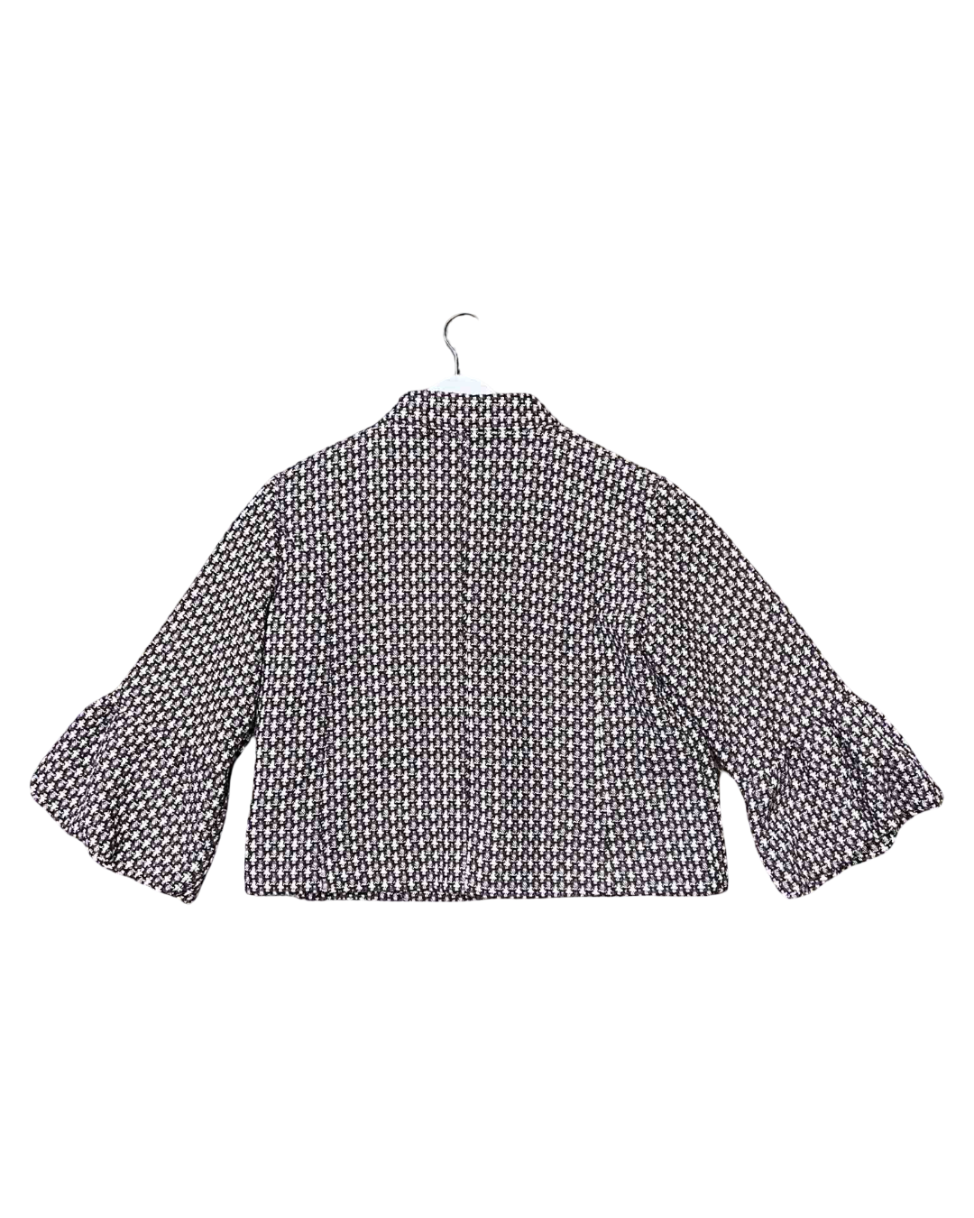 Size M | Peace Angel Cropped Tweed Wool Jacket
