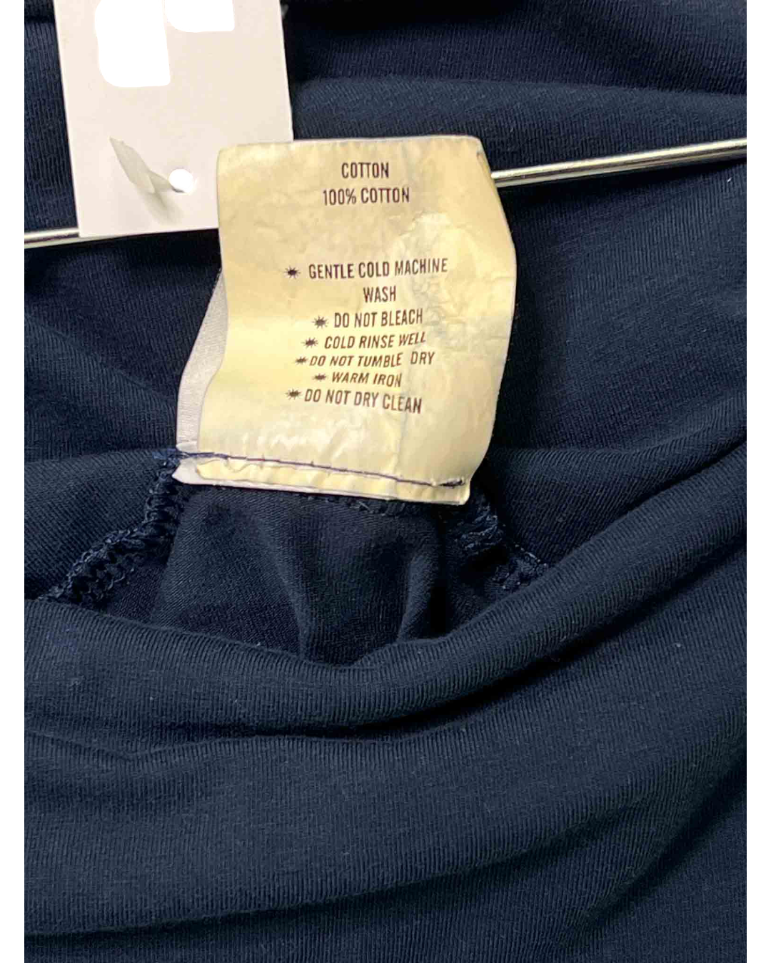Size XL | Karlaidlaw Navy Off-Shoulder Top