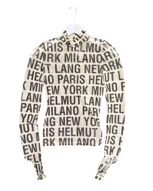 Size XS | Helmut Lang Mesh City Top