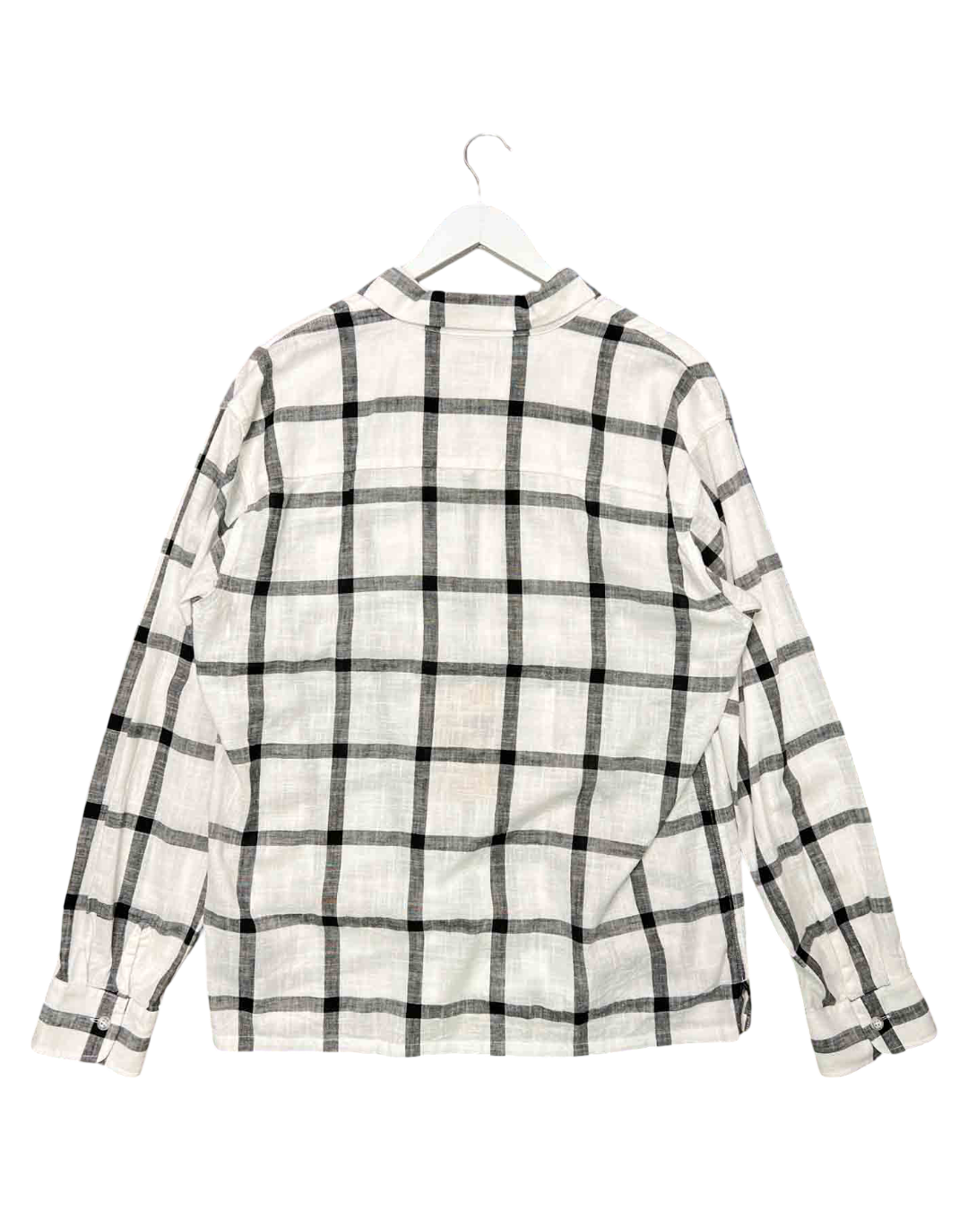 Size L | RATS White Windowpane Check Shirt NWT