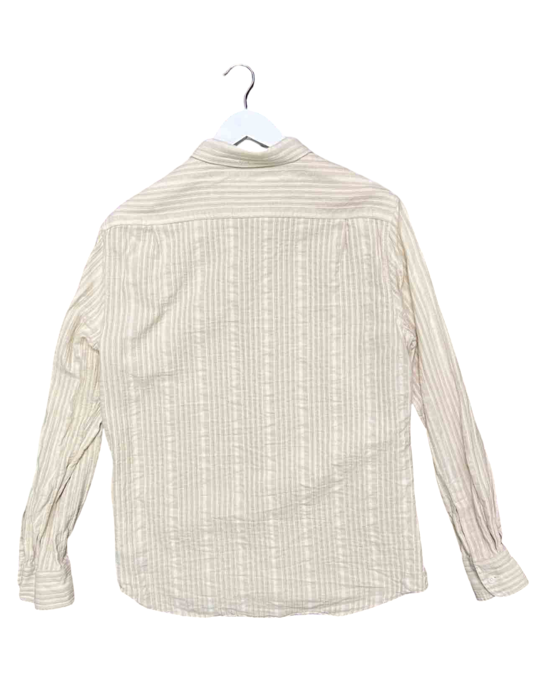 Size M | Venroy Beige Striped Shirt