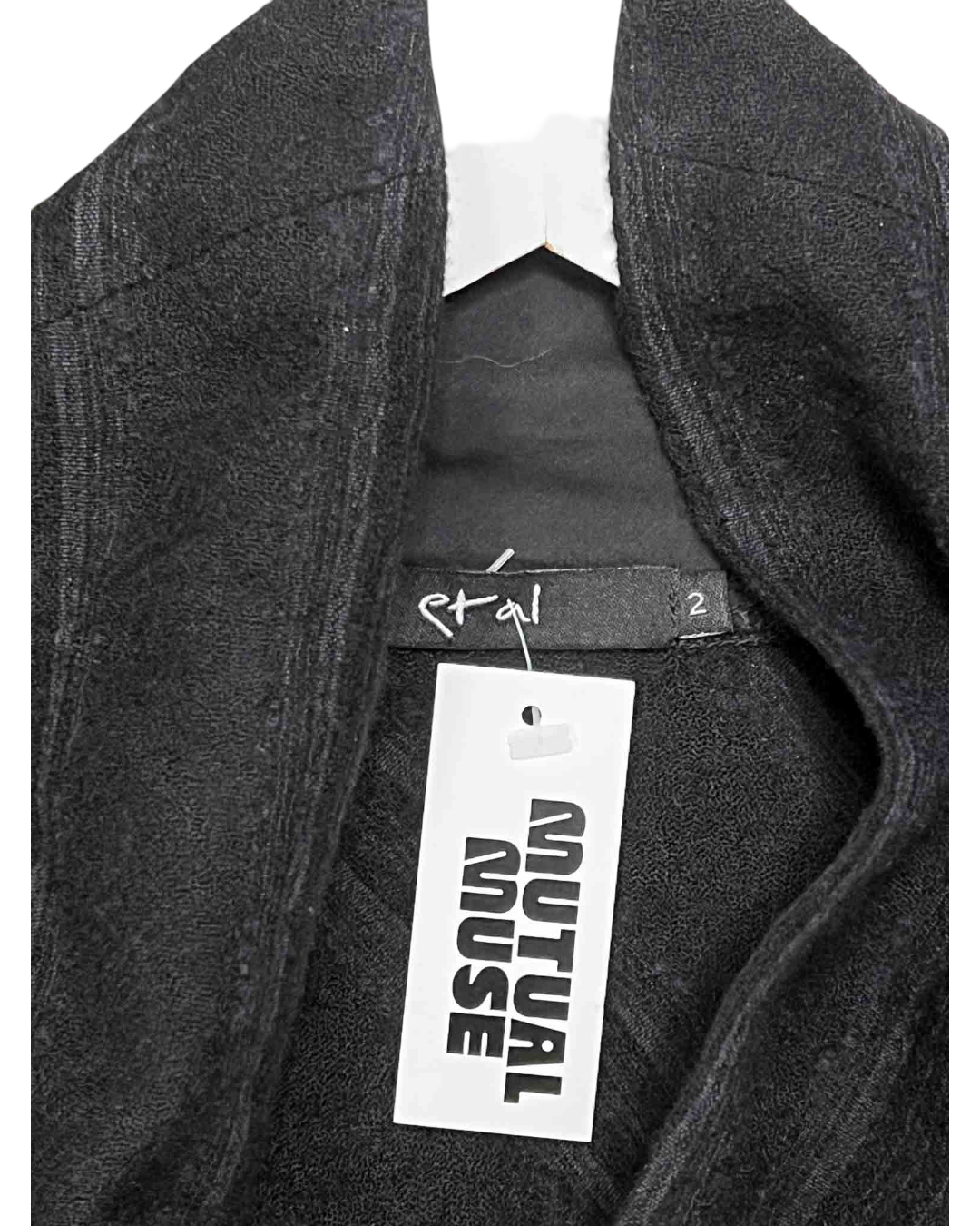 Size M | Et Al Black Asymmetrical Wool Dress