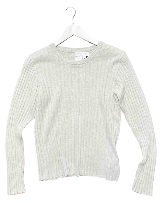 Size L | Kowtow Oatmeal Organic Cotton Ribbed Knit Top