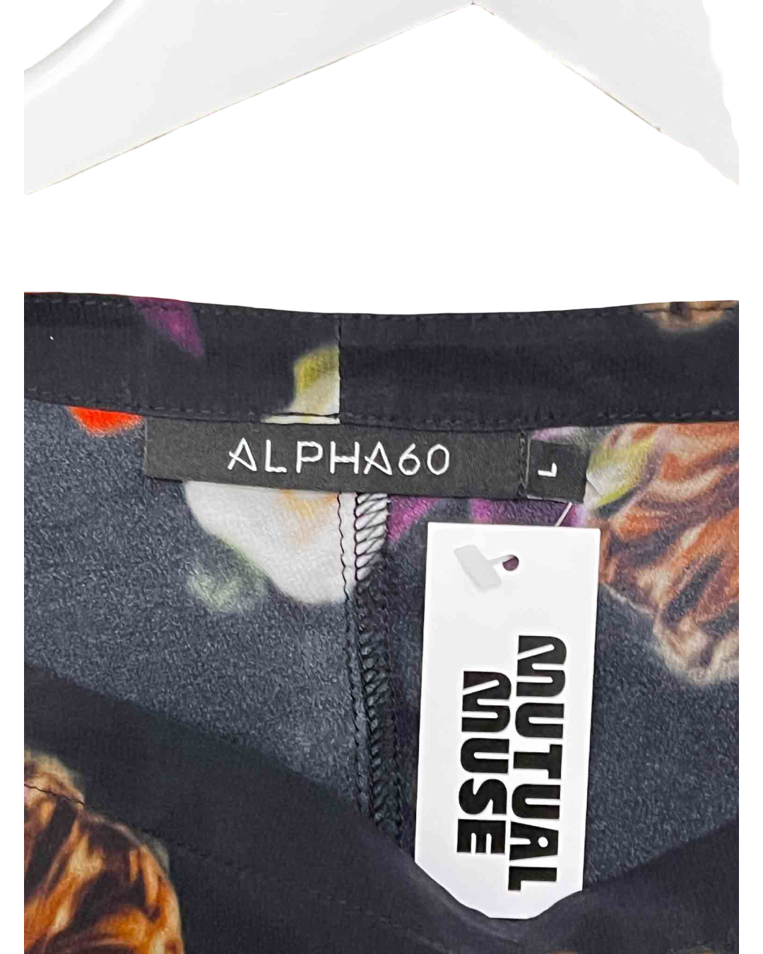 Size L | Alpha60 Black Floral Dress
