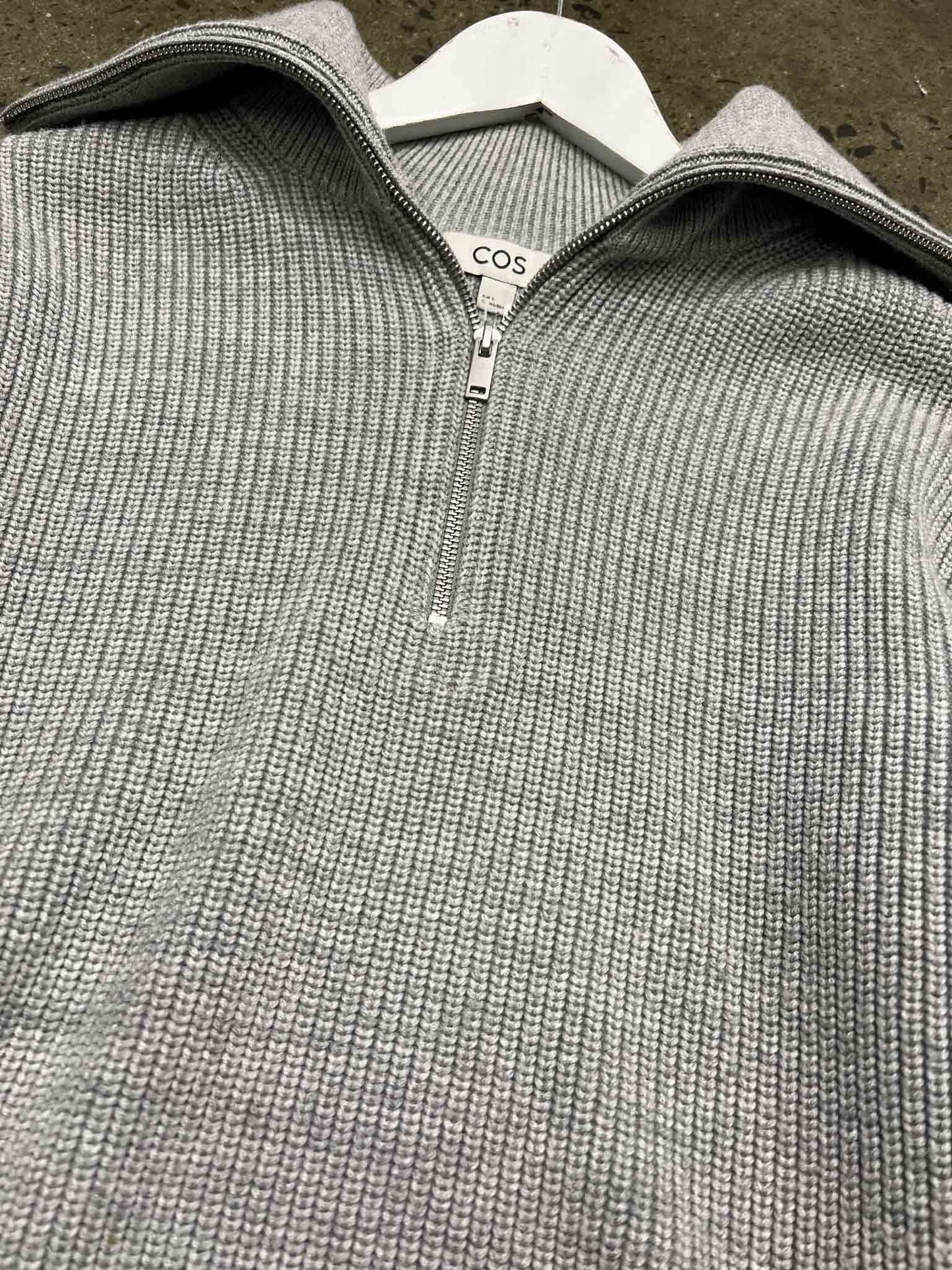 Size S | COS Grey Rollneck Knit Jumper