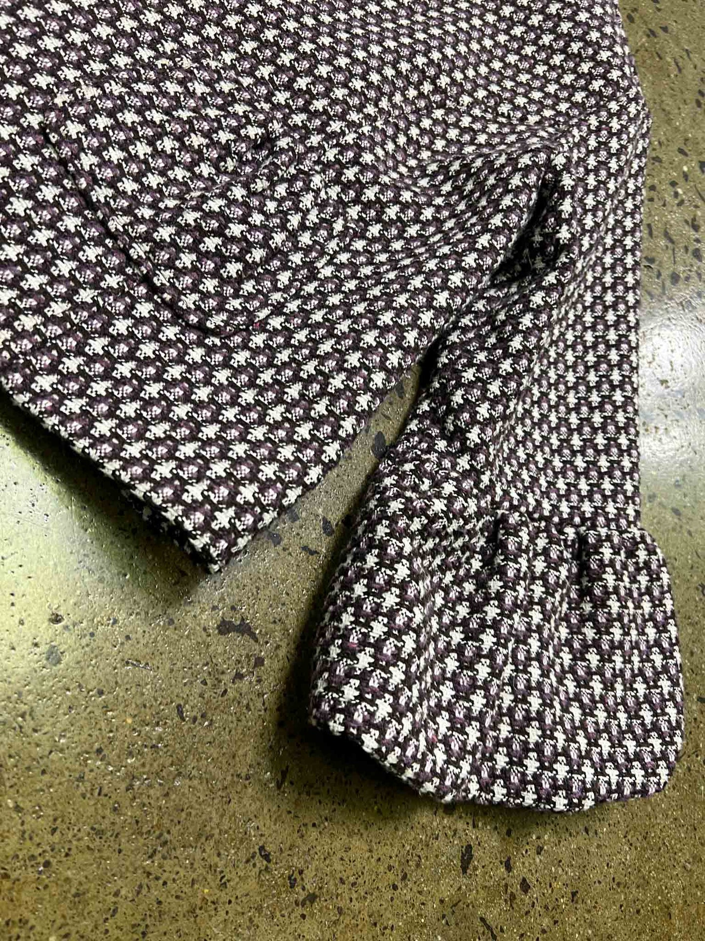 Size M | Peace Angel Cropped Tweed Wool Jacket