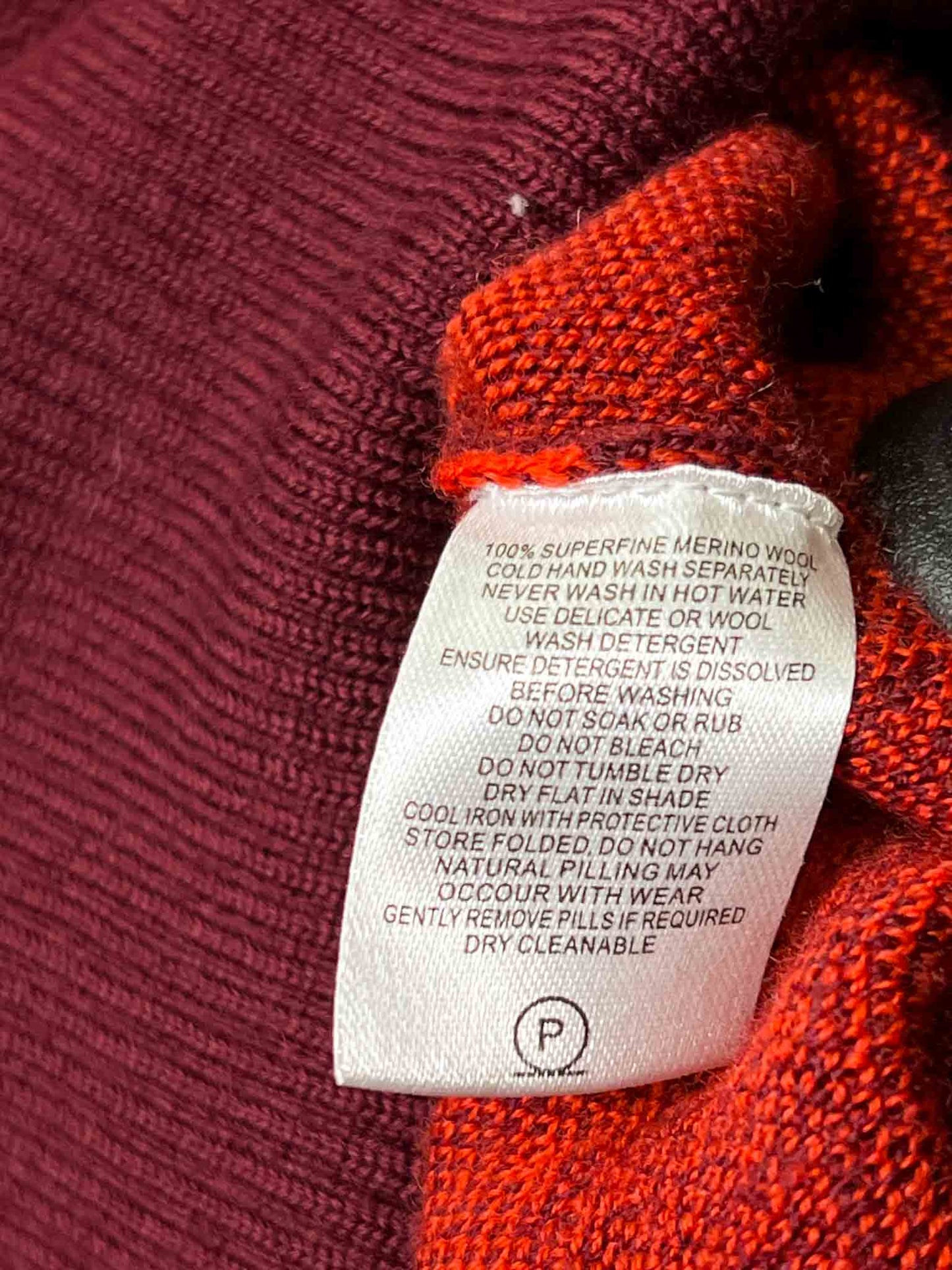 Size L | Alpha60 Red Merino Wool Knit Midi Dress