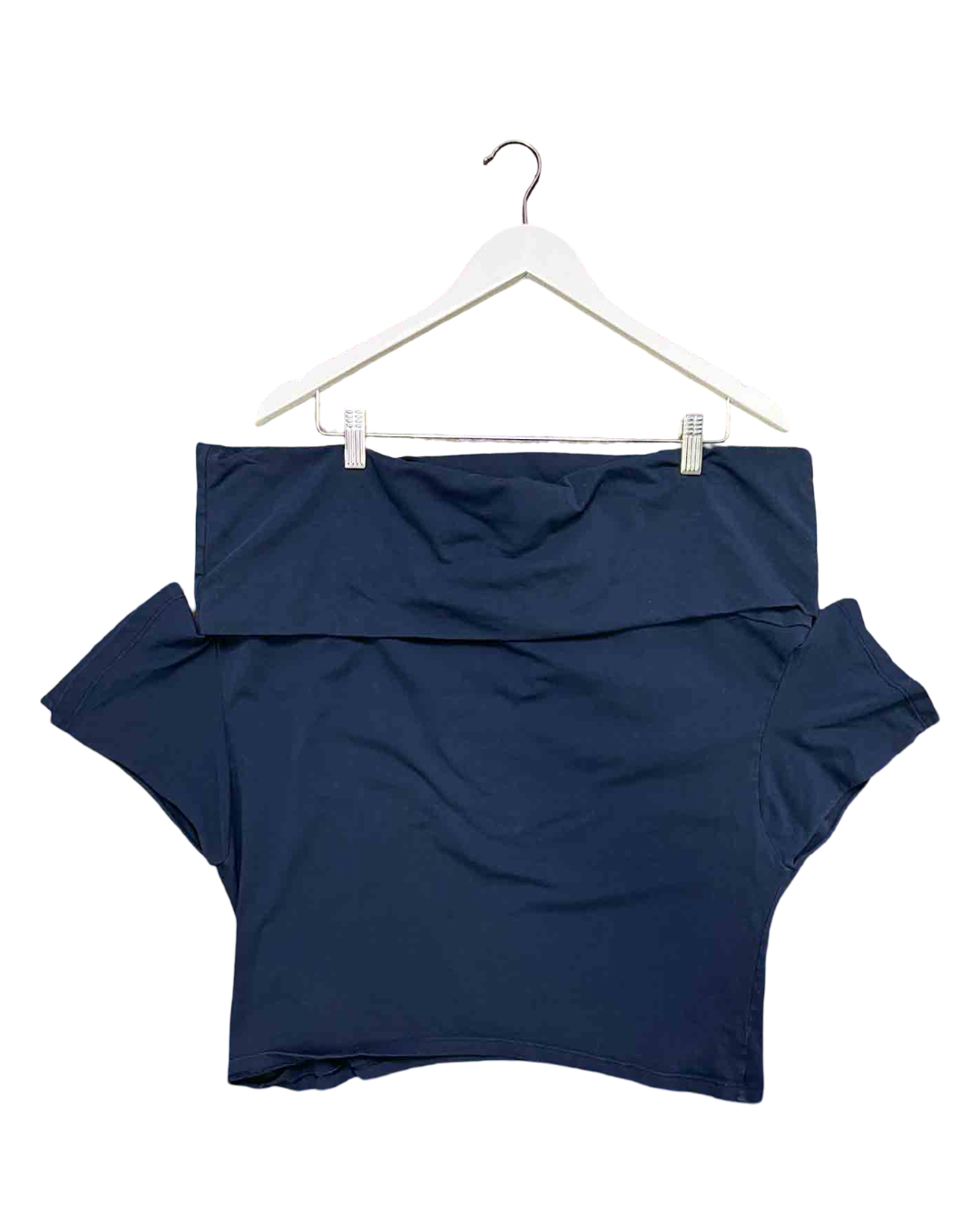Size XL | Karlaidlaw Navy Off-Shoulder Top