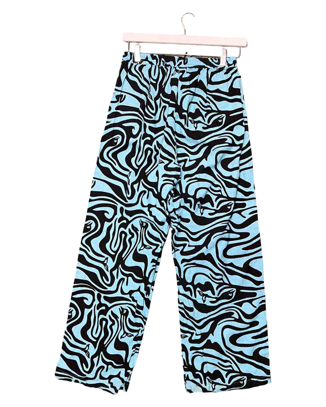 Size 1 (S) | SUKU Blue Cotton Swirly Pants