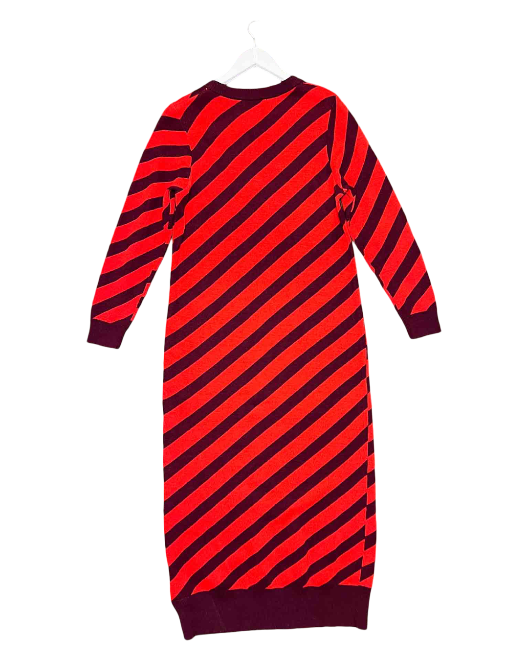 Size L | Alpha60 Red Merino Wool Knit Midi Dress