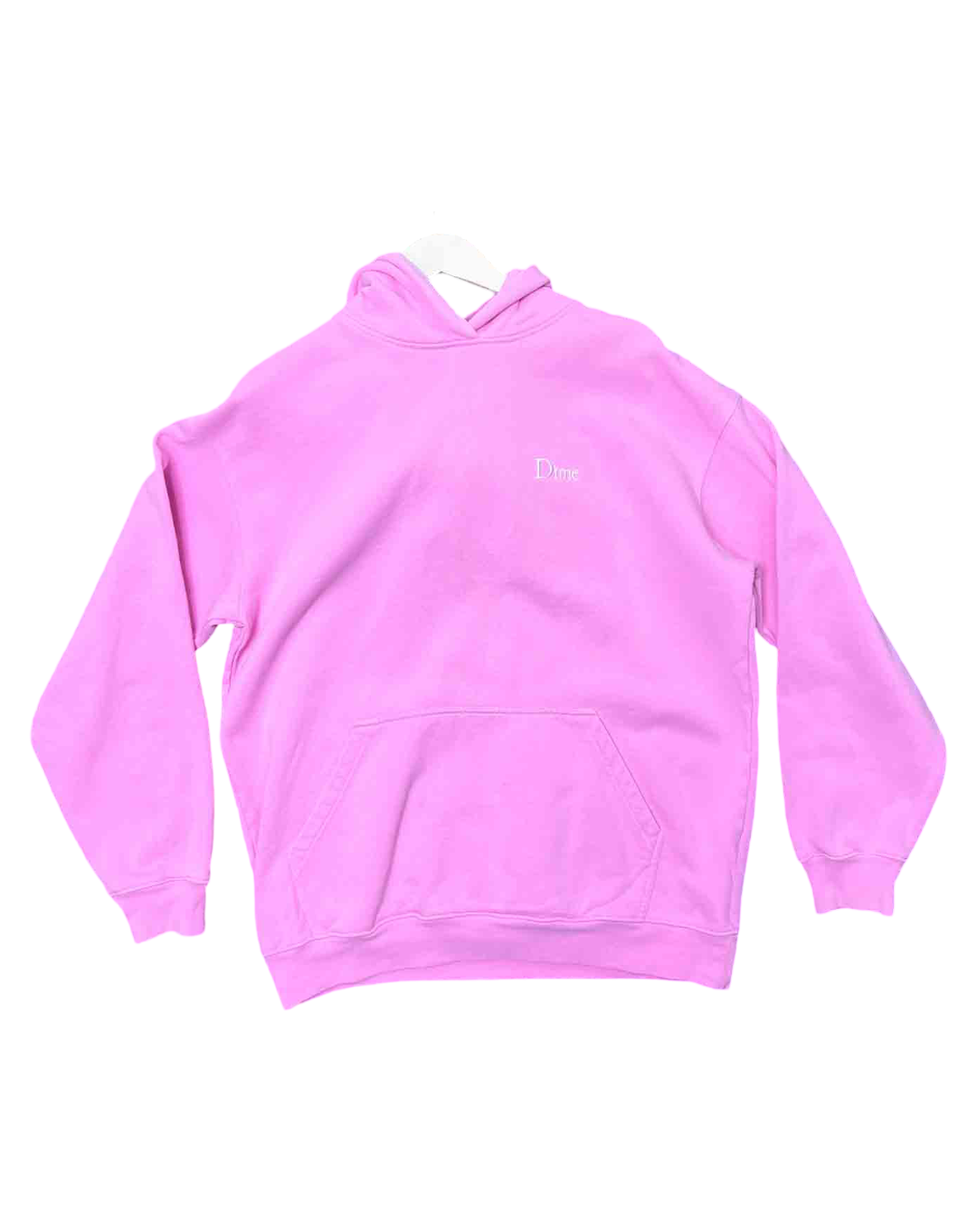 Size L | Dime Light Pink Classic Small Logo Hoodie