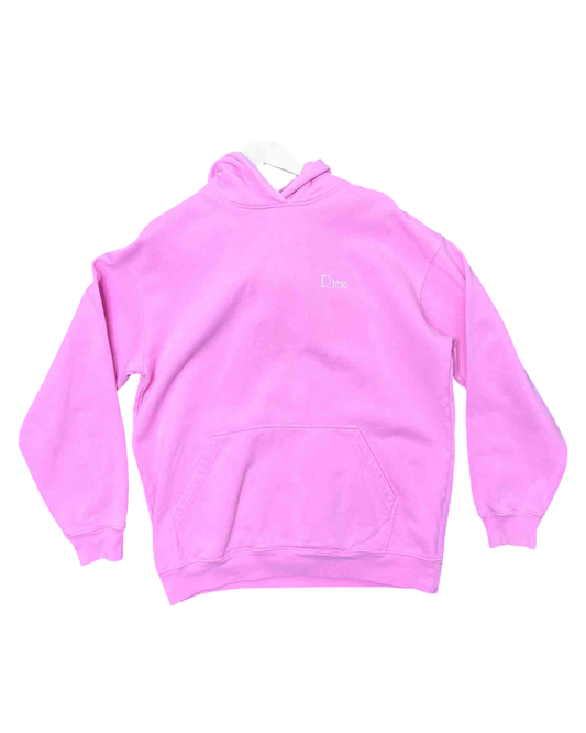 Size L | Dime Light Pink Classic Small Logo Hoodie