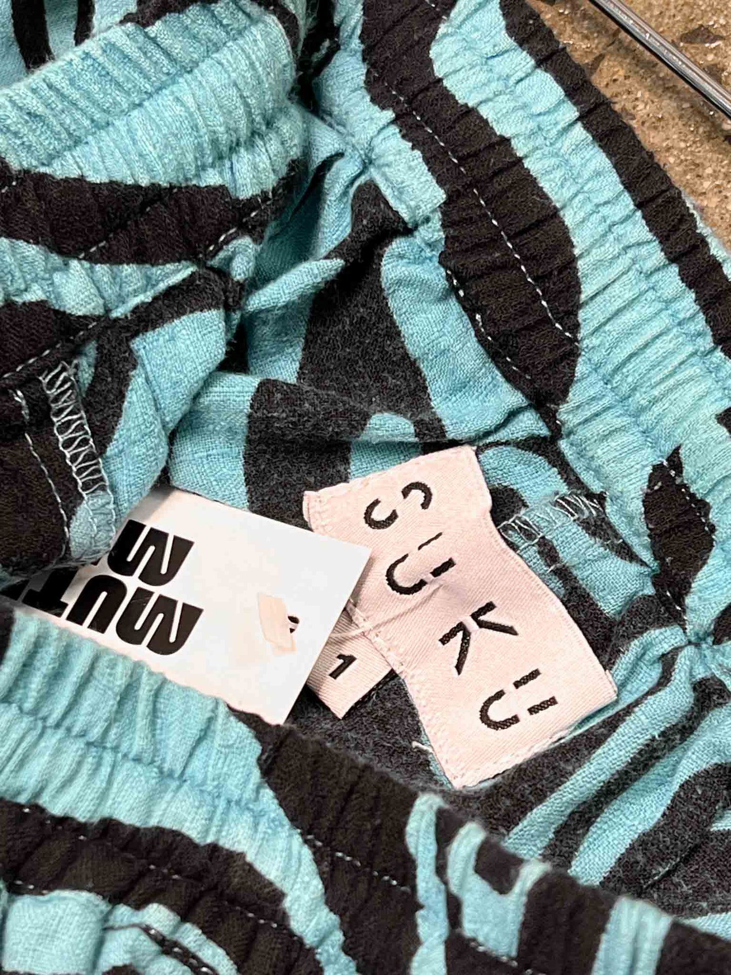 Size 1 (S) | SUKU Blue Cotton Swirly Pants