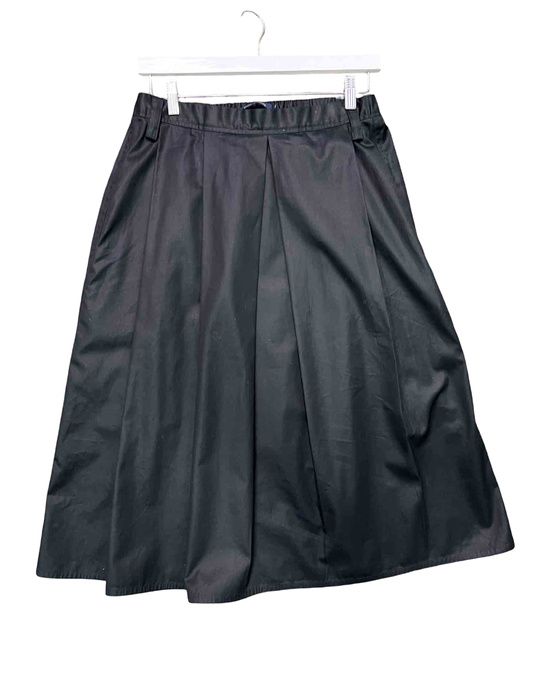 Size 38 (M) | Sofie D'Hoore Black Double Pleat Skirt