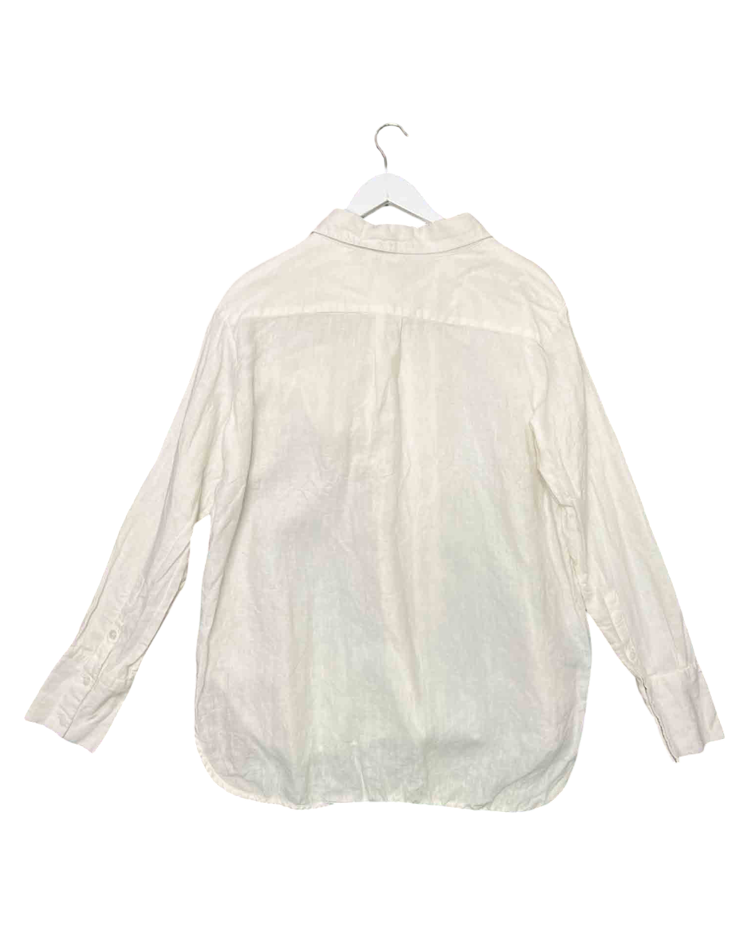 Size S/M |  Deiji Studios White Linen Shirt