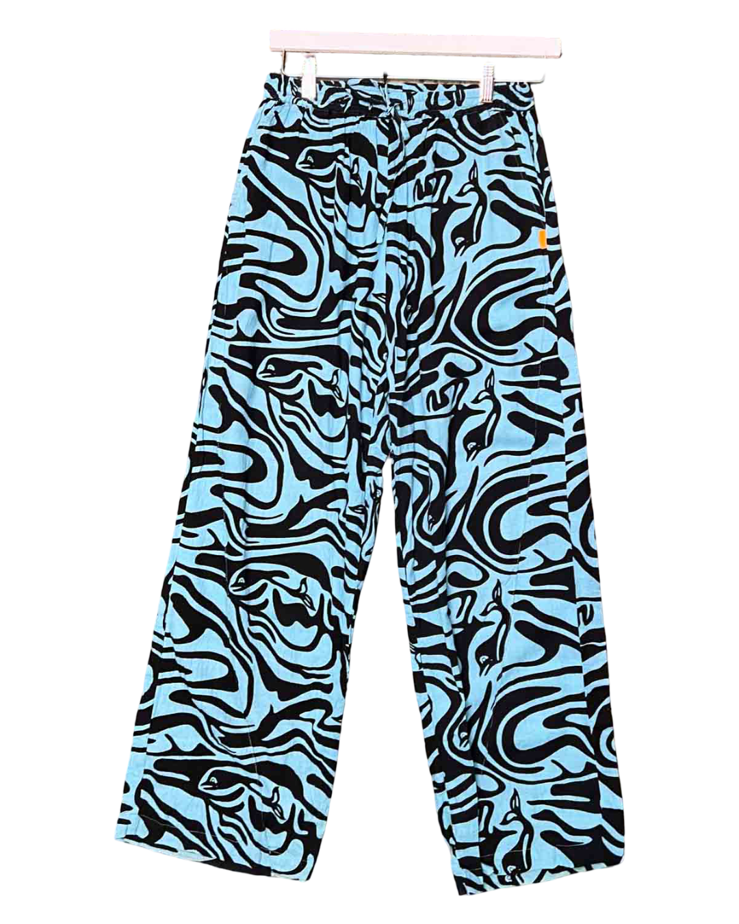 Size 1 (S) | SUKU Blue Cotton Swirly Pants