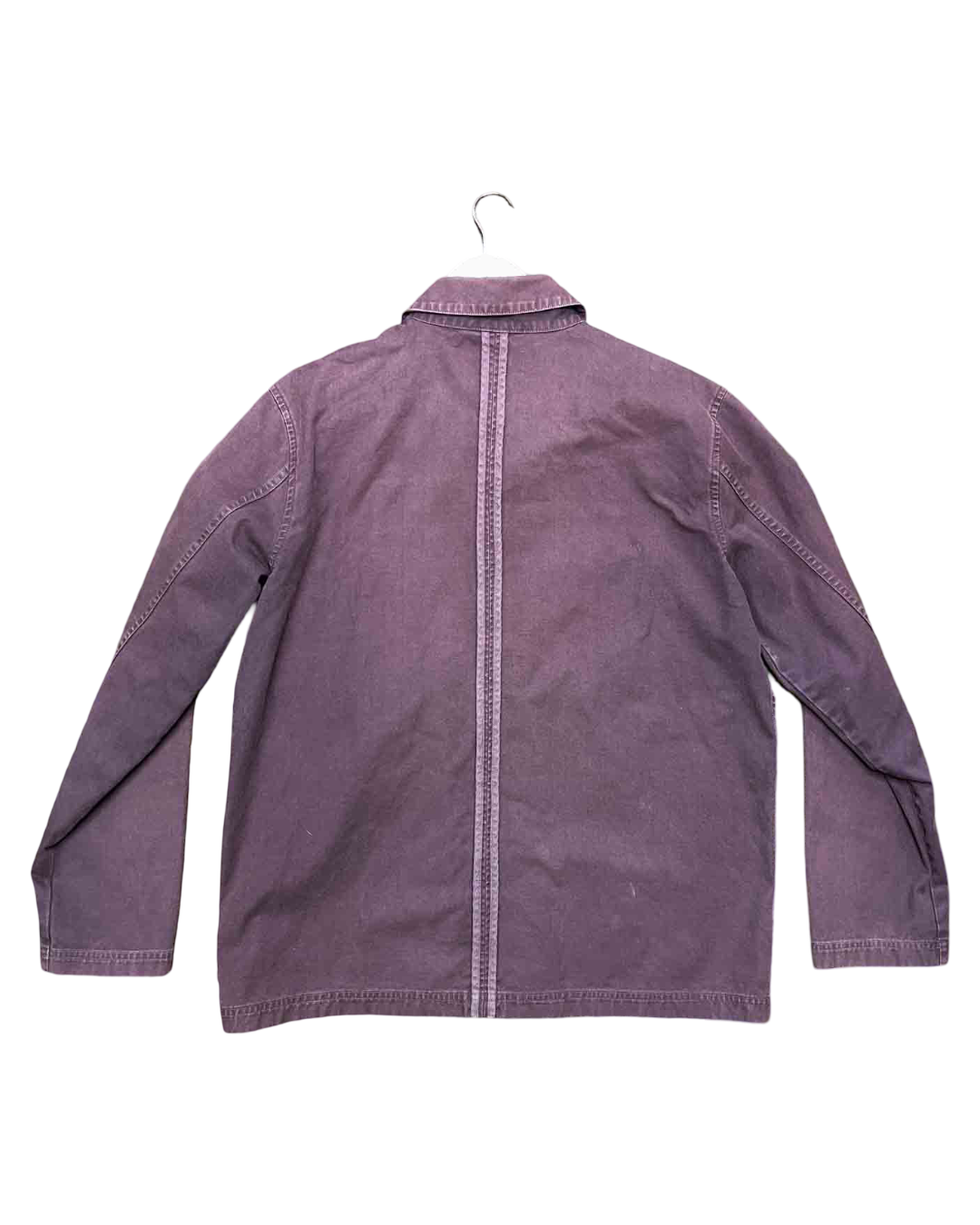 Size L | Jac + Jack Brown Cotton Canvas Boxy Shirt