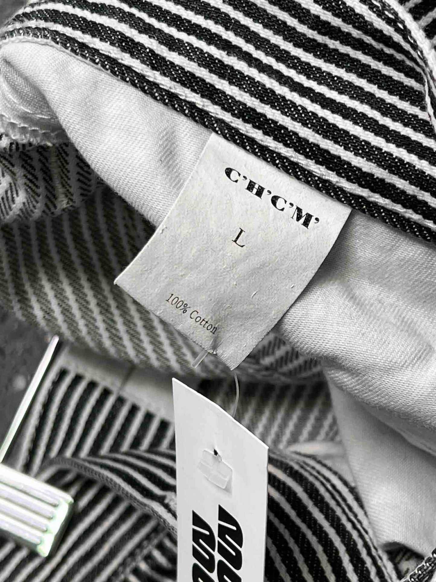 Size L | C'H'C'M Navy Hickory Stripe Carpenter Pants