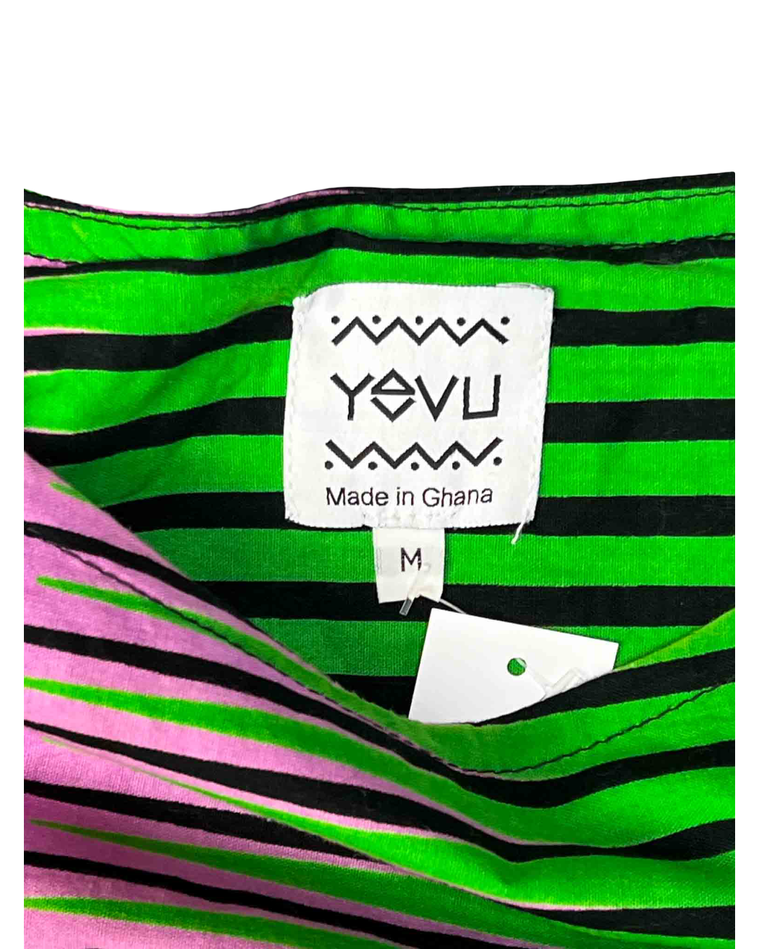 Size M | Yevu Green / Pink Patterned Dress