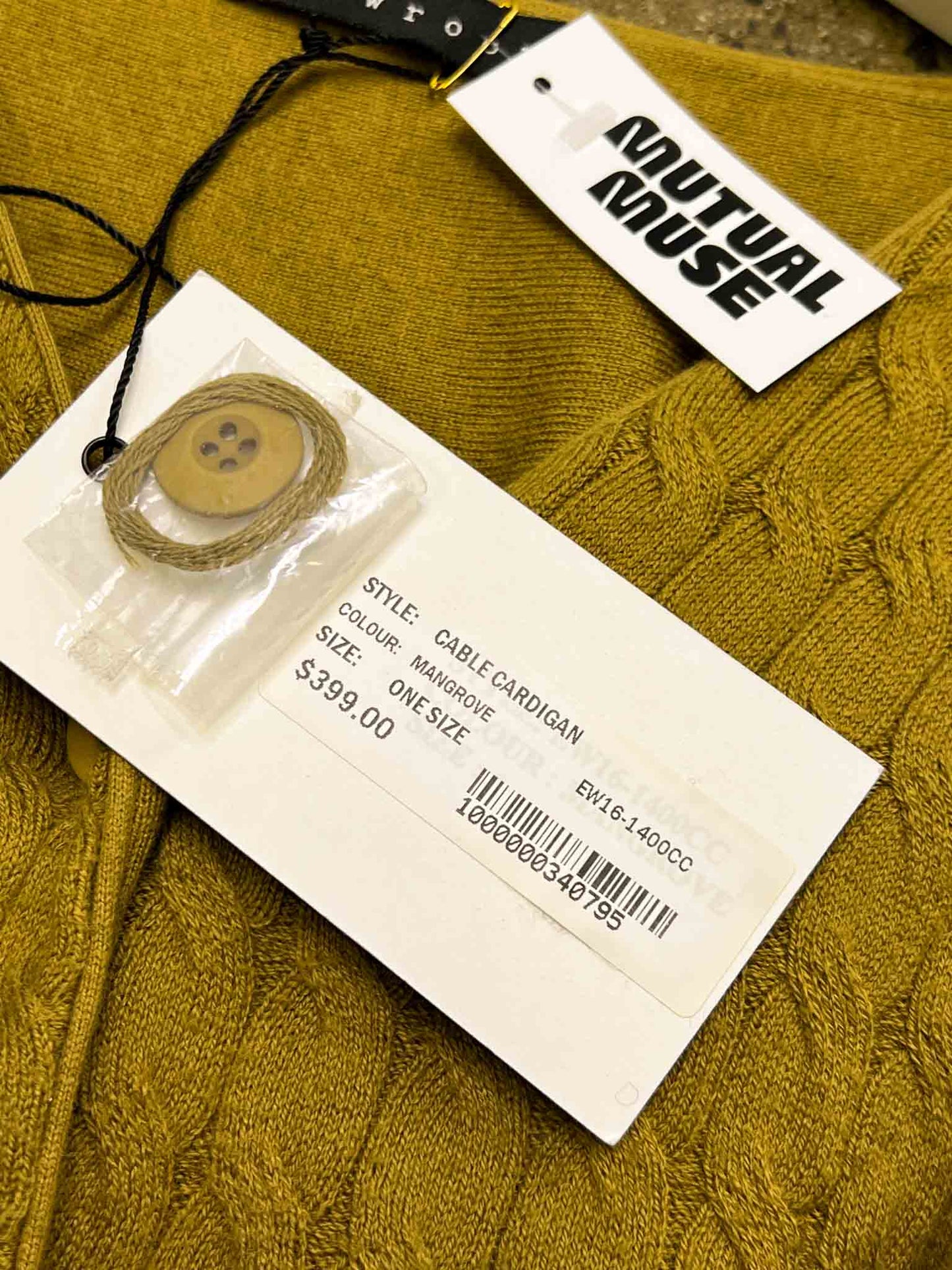 Size OS | Showroom Mangrove Cable Cardigan NWT