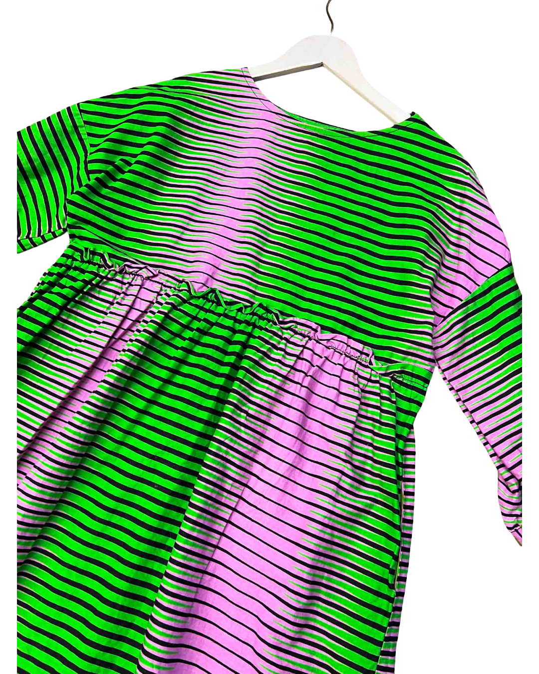 Size M | Yevu Green / Pink Patterned Dress