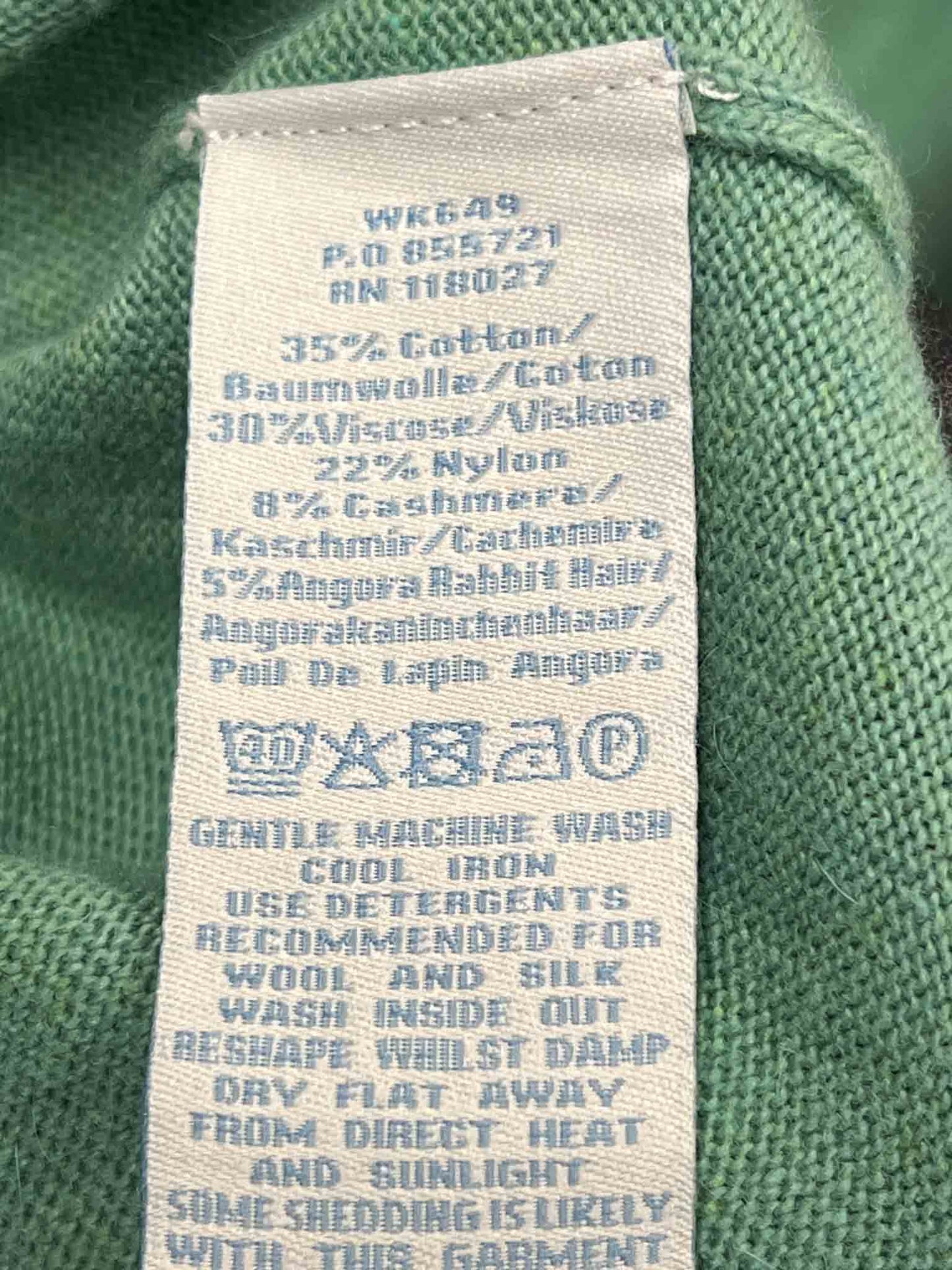 Size 16 | Boden Green Cashmere Cardigan