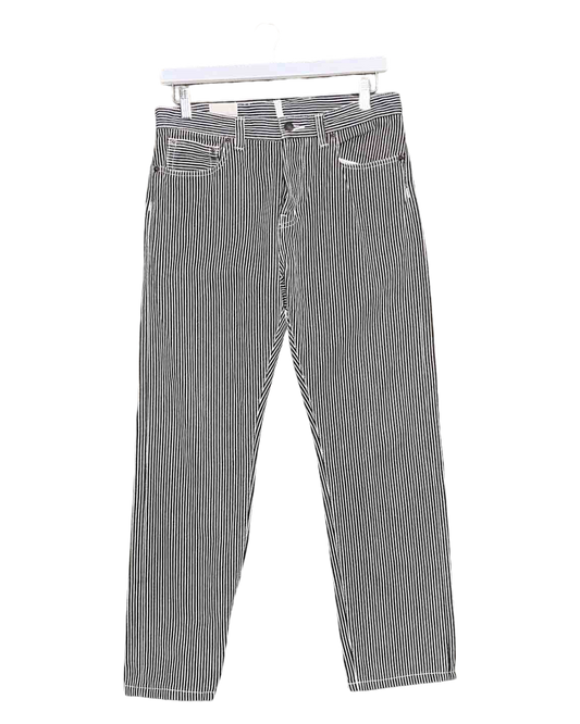 Size L | C'H'C'M Navy Hickory Stripe Carpenter Pants
