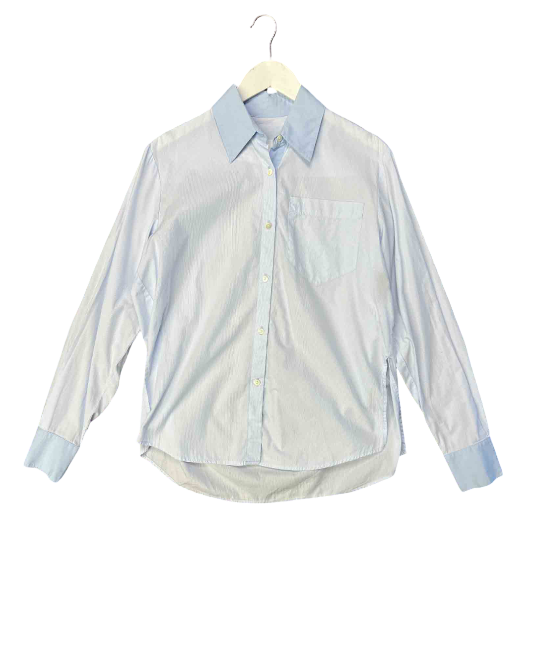 Size XS | Viktoria & Woods Baby Blue Striped Shirt