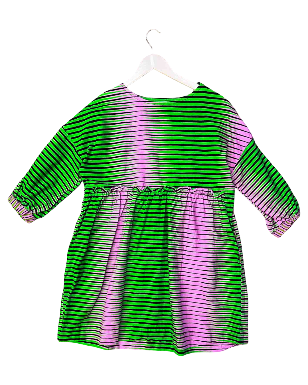 Size M | Yevu Green / Pink Patterned Dress
