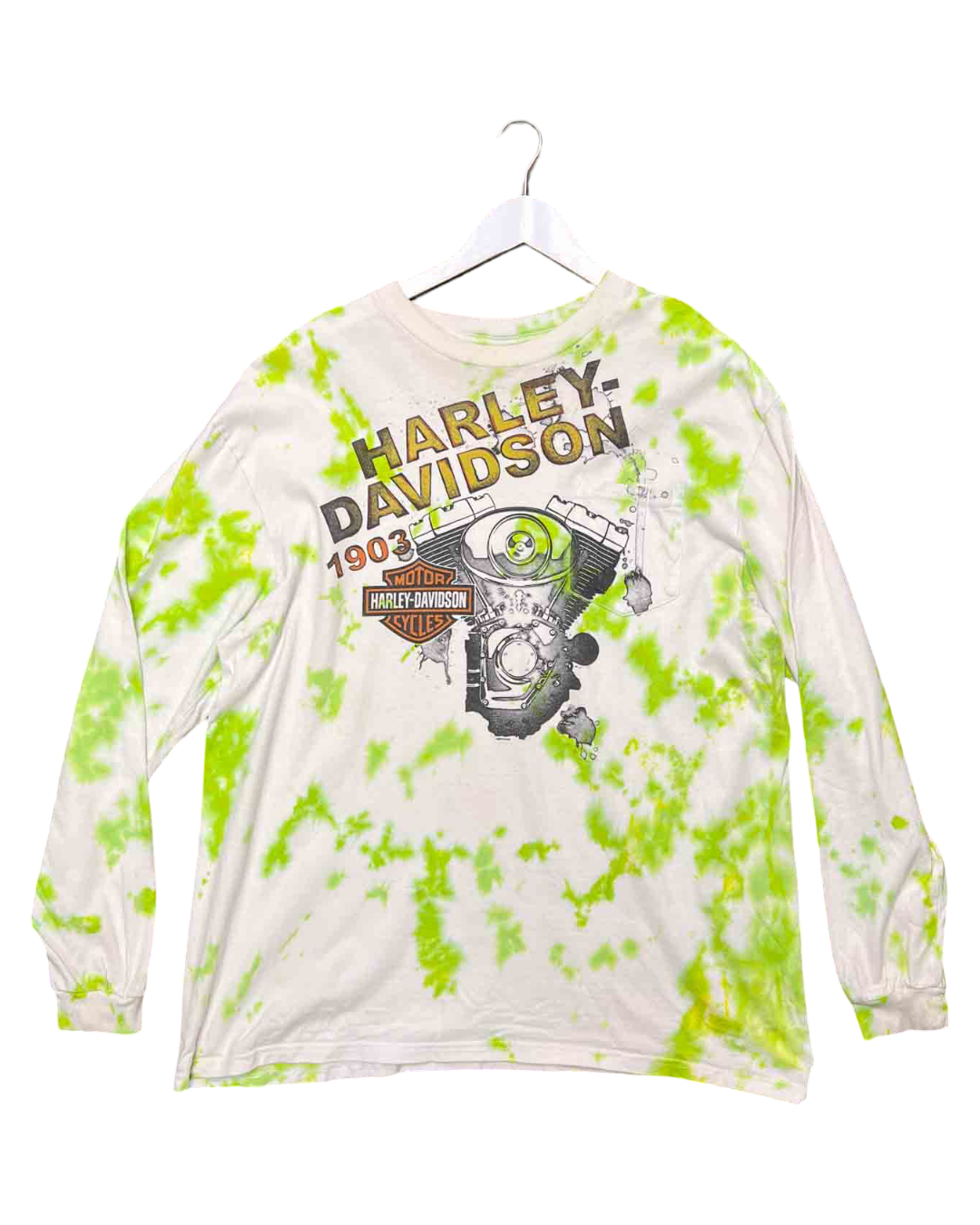 Size XL | Harley Davidson Tie Dye Long-Sleeve Top