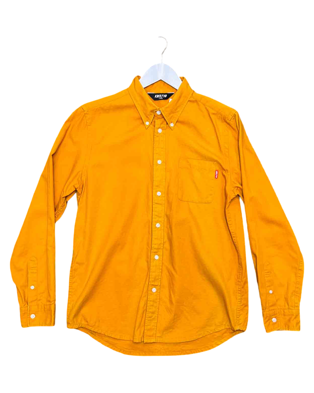 Size L | Kiks Tyo Cotton Yellow Longline Shirt
