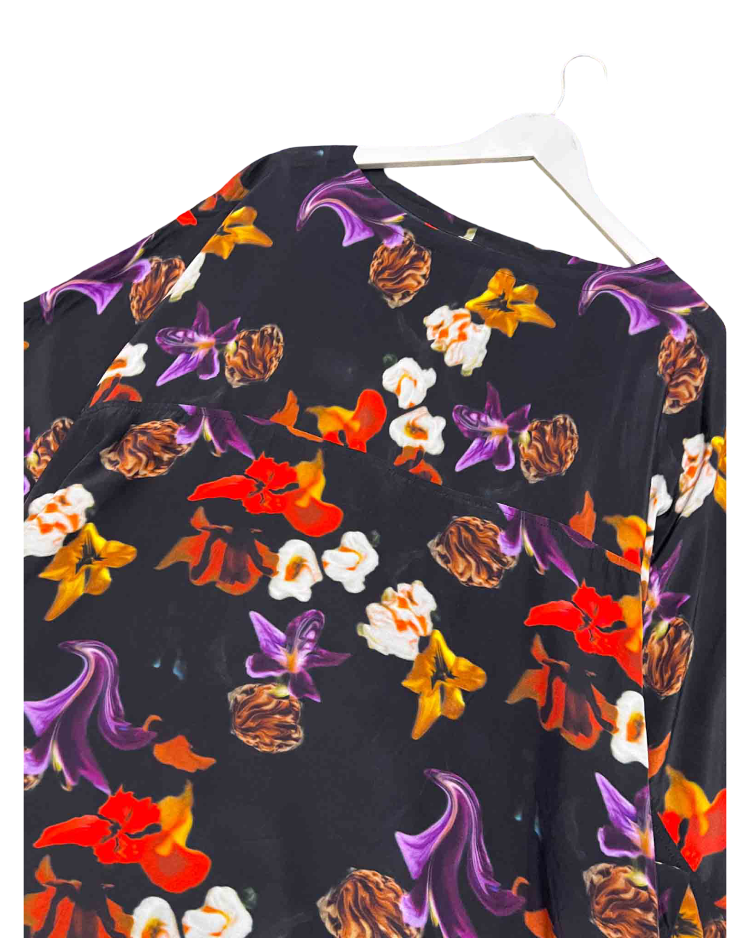Size L | Alpha60 Black Floral Dress
