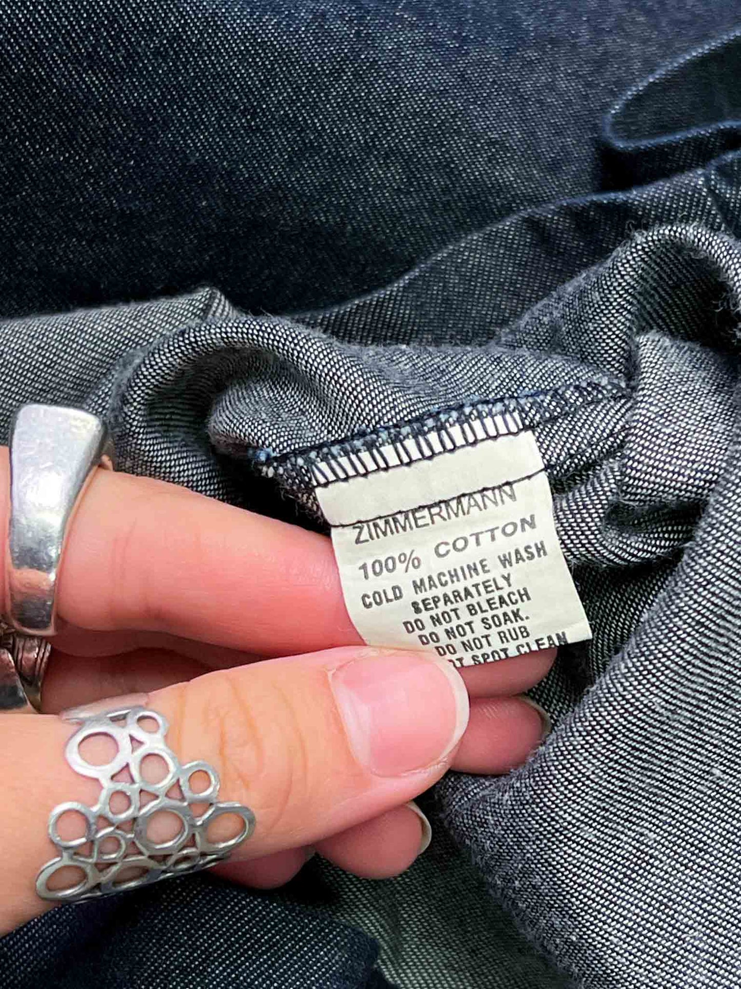 Size 10 | Zimmermann Navy Denim Dress