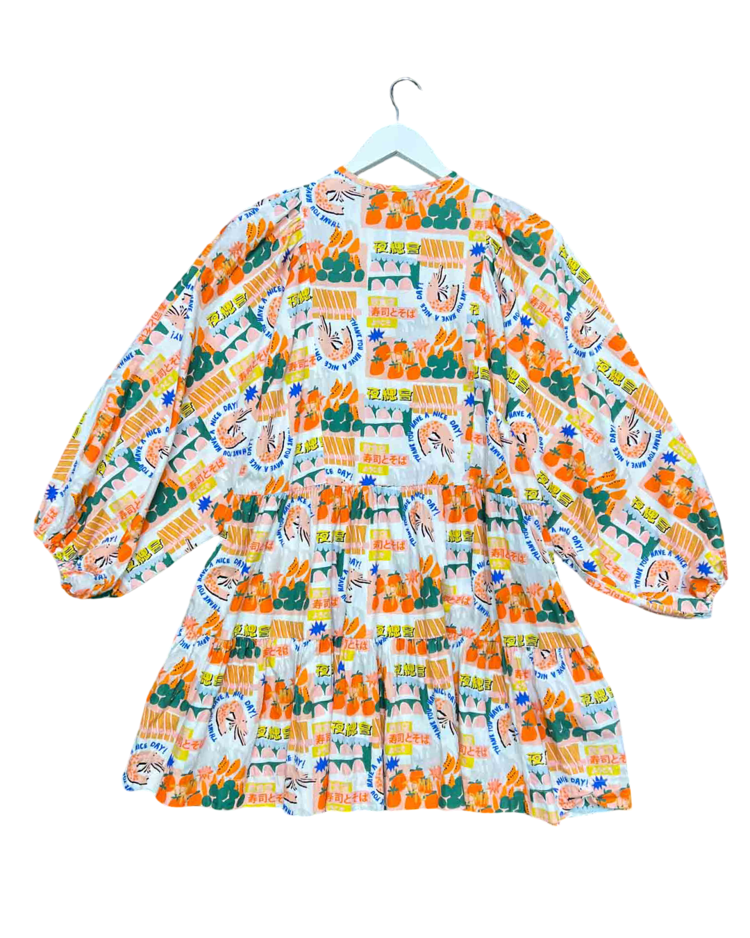 Size M | Dorte Multi Have A Nice Day Babydoll Dress