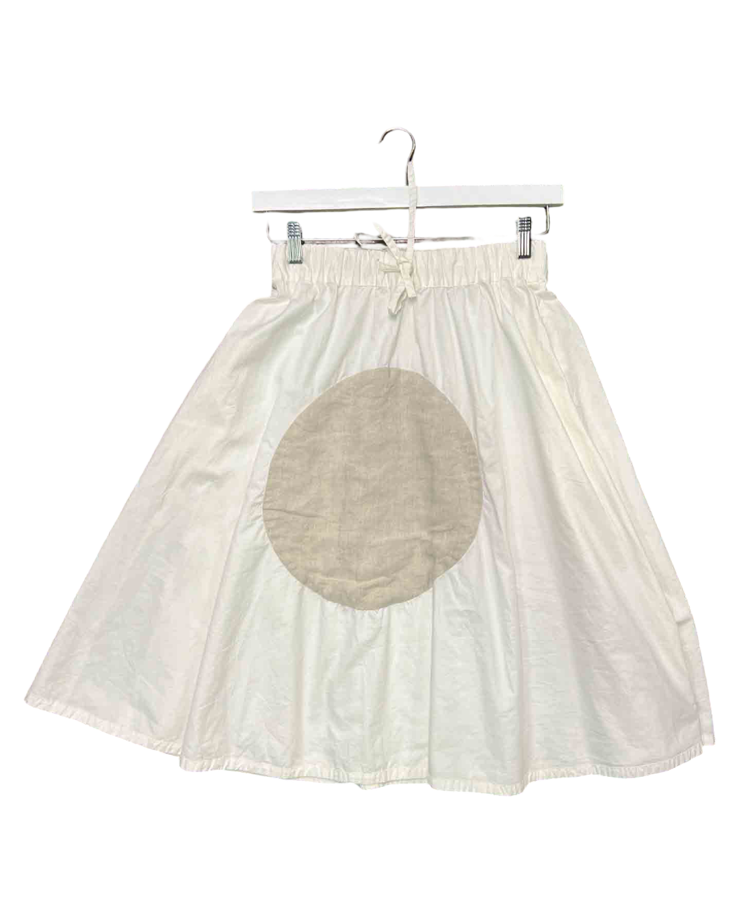 Size S | Alpha60 White A-Line Midi Skirt