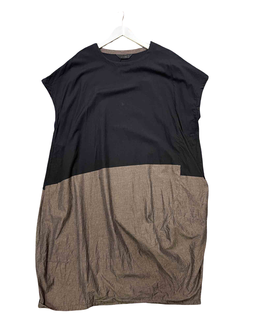 Size L | Moyuru Black/Brown Panelled Dress With Tags