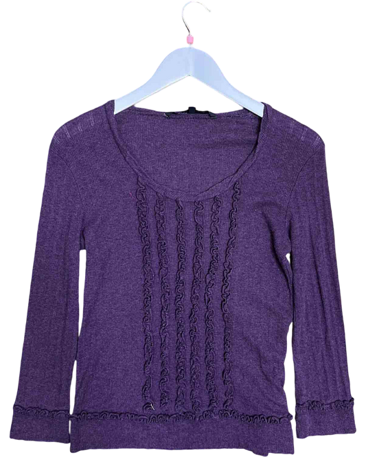 Size S | Marc Jacobs Ruffle Scoop Neck Top