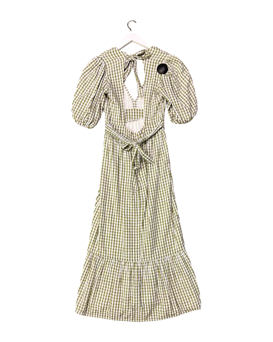 Size XS | Faithful the Brand Gingham Open Back Dress