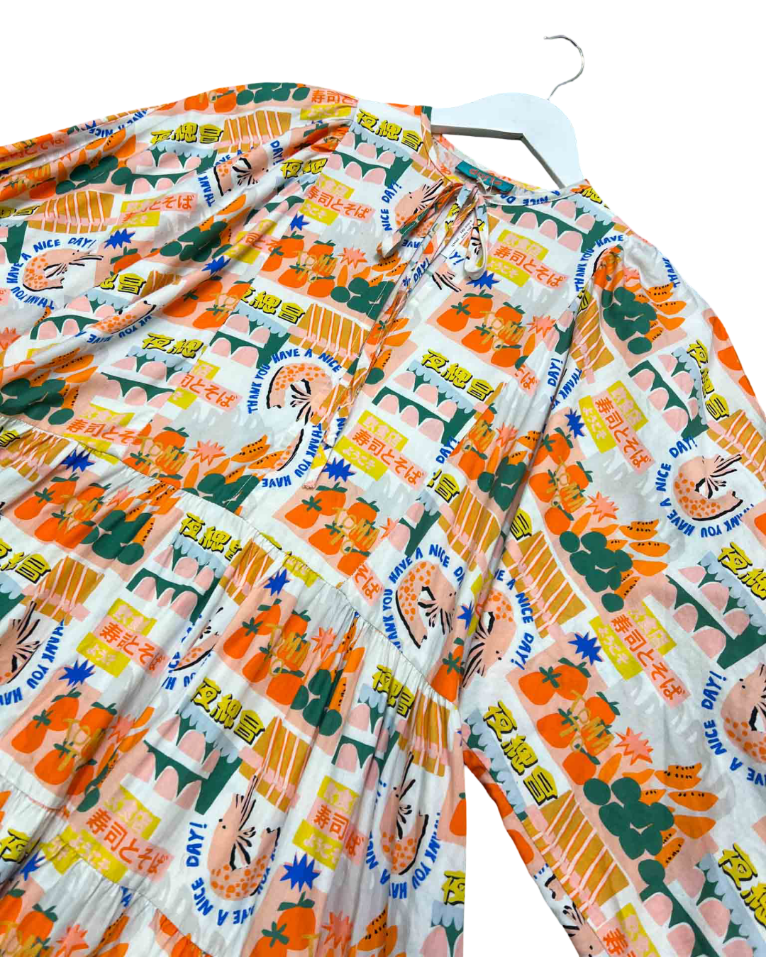 Size M | Dorte Multi Have A Nice Day Babydoll Dress