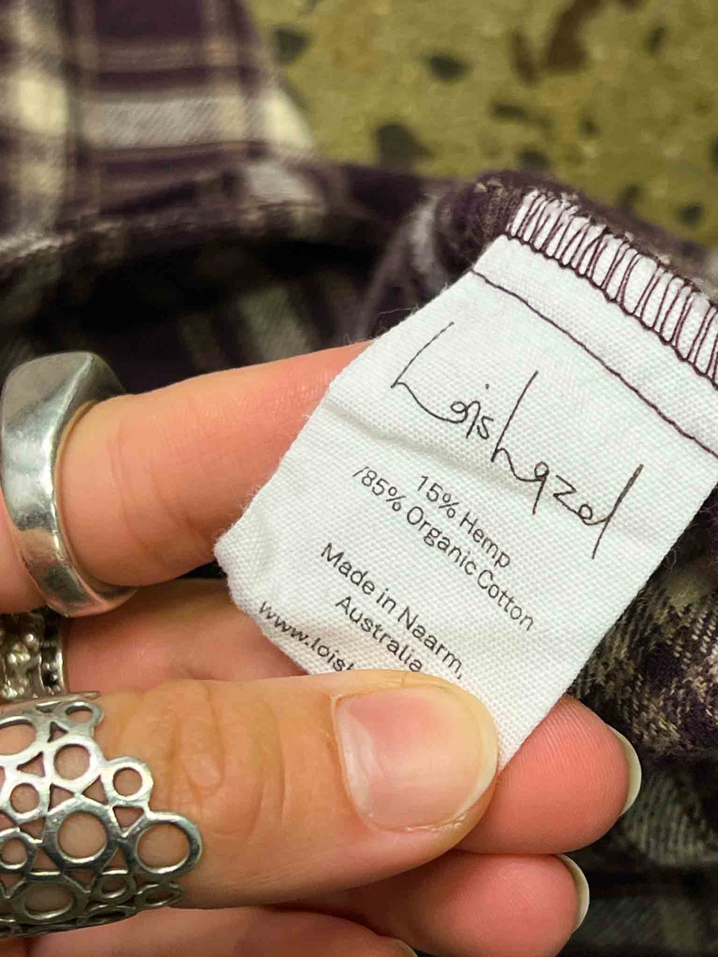 Size 6 | Lois Hazel Dress Purple Check Dress