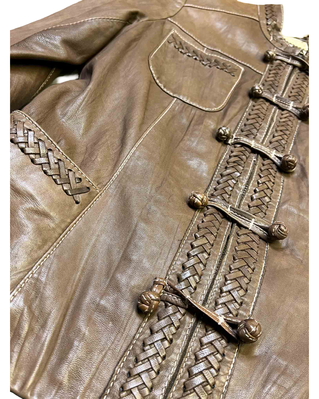 Size 38 (M) | Essentiel Antwerp Lambswool Braided Jacket