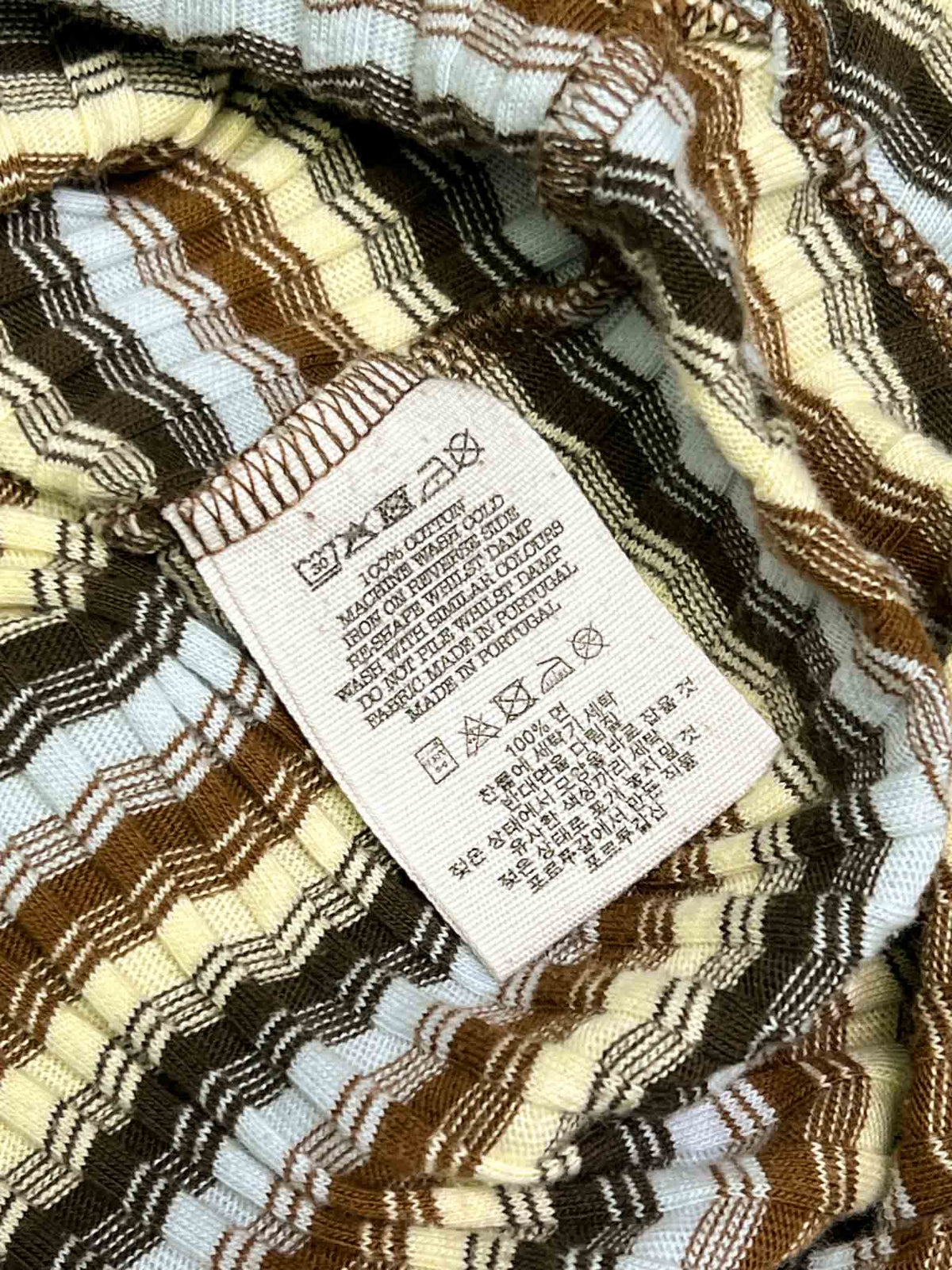 Size S | YMC Striped Cotton Long-Sleeve Top